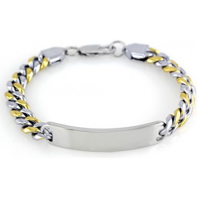 MPM ocelový z chirurgické oceli Bracelet 7608 Bicolor