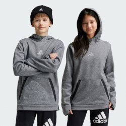 adidas mikina Fleece Kids černá šedá