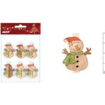 Kolíček dřevěný sněhulák 6ks 4cm ZC171172 – Hledejceny.cz