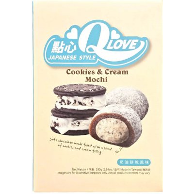 Q Love Cookies & Cream Mochi 180 g – Zboží Dáma