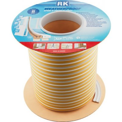 Těsnění oken a dveří EPDM – E-profil, bílá 100 m – Hledejceny.cz