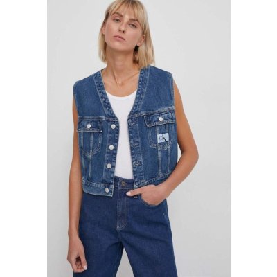 Calvin Klein Jeans džínová vesta J20J222471 modrá – Hledejceny.cz