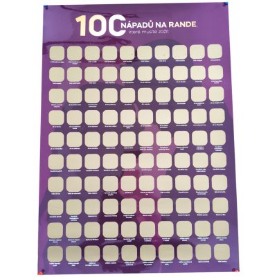 Stírací plakát 100 nápadů na rande – Sleviste.cz