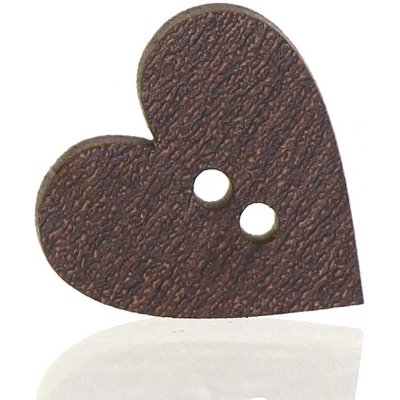 Naše galanterie Dřevěný knoflík wenge srdce 1 – Zboží Dáma