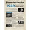 Přání Narozeninové noviny 1949 s vlastním textem a fotografií S fotografií