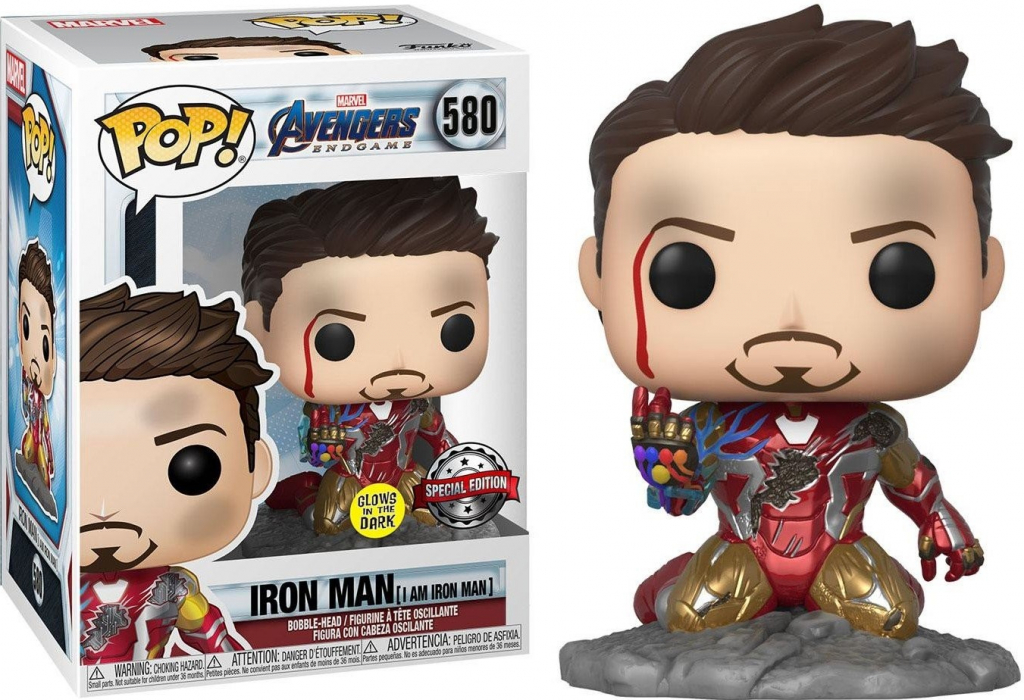 Funko Pop! Avengers Endgame Iron Man I Am Iron Man Glows in the Dark