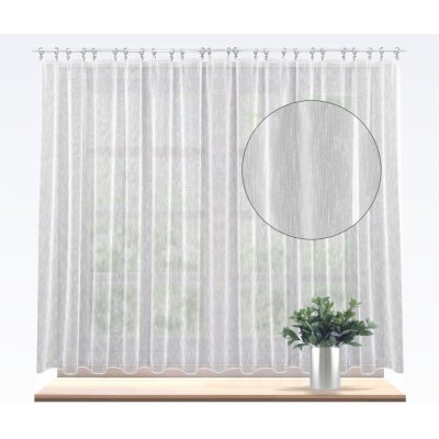 Záclona v metráži Markizeta Polaris s leskem - různé výšky - 250 cm – Zboží Mobilmania