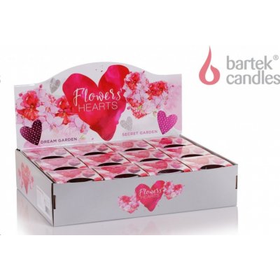 Bartek Candles Flowers Hearts Dream Garden 115 g