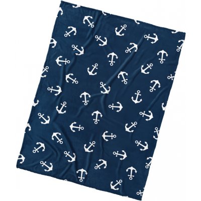 TipTrade Mikroplyšová deka Kotvy 150x200 – Sleviste.cz