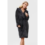 Aruelle Hřejivý župan Becky krátký s kapucí tmavěšedá – Zboží Mobilmania