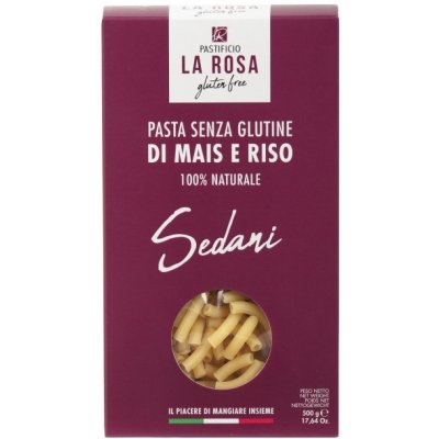 Pastificio La Rosa bezlepkové těstoviny Sedani 0,5 kg