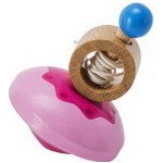 Goki Dřevěná káča s provázkem fialová – Zboží Mobilmania