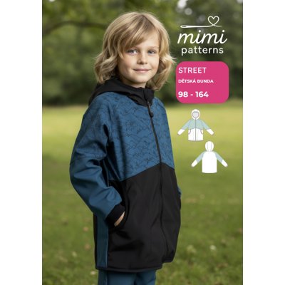 Dětský střih v el. formátu, Bunda, Street - 116/122 - 128/134 (A4) domácí tisk – Zboží Dáma