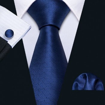 Manžetové knoflíčky s kravatou modrá - Aglaia