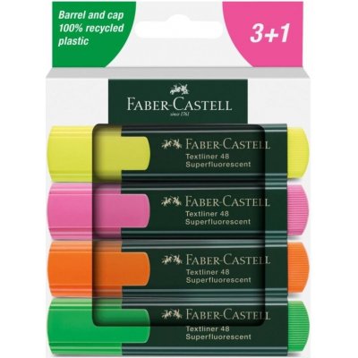 Faber-Castell Textliner 1548 sada 3+1 – Hledejceny.cz