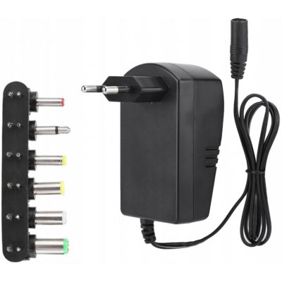 UNIVERZÁLNÍ NAPÁJECÍ ADAPTÉR NABÍJEČKA REGULOVATELNÁ 3-12V 30W 6 KONCOVEK – Sleviste.cz