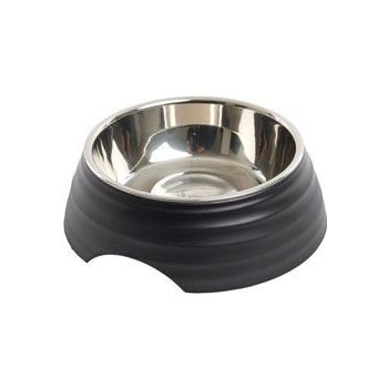 Kruuse Jorgen A/S Miska melamin Frosted Ripple Bowl černá 350 ml