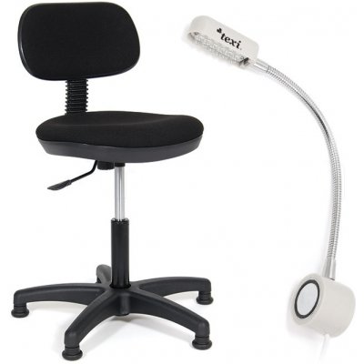 Sada židle a LED lampy pro šicí stroje TEXI COMFY S
