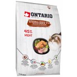 Ontario Cat Sterilised 7+ Chicken & Salmon 6,5 kg – Zboží Dáma