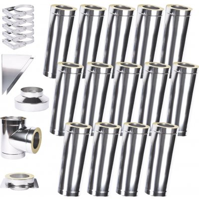 Solid izolovaný komín Slim Plus 1,0 180mm 14m – Zboží Dáma