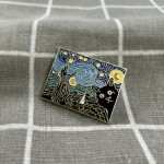 Pinarna Nejznámější obraz Vincenta van Gogha Hvězdná noc kočíčí verze nakukující kočka – Zboží Dáma