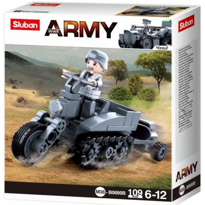 Sluban B0680B Německý pásový motocykl – Zboží Dáma