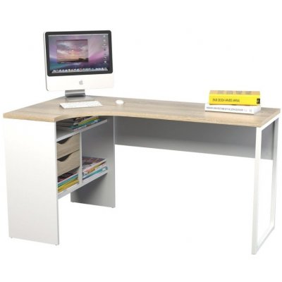 Nábytek Falco Psací stůl Felix 118 bílá/dub sonoma – Zboží Dáma