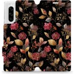 Mobiwear - Sony Xperia 5 - V171S Zlatavé lístky a květy – Zboží Mobilmania