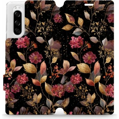 Mobiwear - Sony Xperia 5 - V171S Zlatavé lístky a květy – Zboží Mobilmania