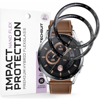 Techsuit Nano Flex (2 ks) na Huawei Watch GT 3 46mm černá 174512 – Zboží Živě