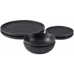 Clay jídelní keramická sada Obsidian pro 2 osoby černá 6 ks – Zboží Dáma