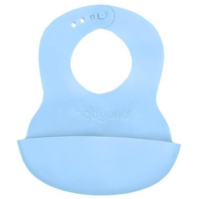 Babyono Bryndák měkký plastový s kapsou bez BPA světle modrý – Sleviste.cz