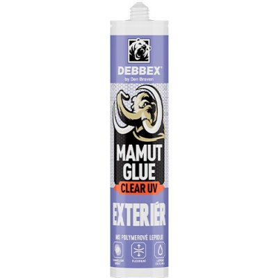 Debbex 51933BD Mamut Glue Clear UV lepidlo 290ml bílý transparentní – Hledejceny.cz