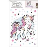 Anděl Samolepka na zeď, barevný jednorožec 42 x 60 cm 15500 – Sleviste.cz