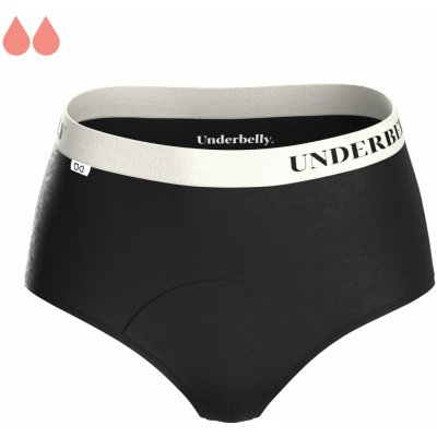 Underbelly menstruační kalhotky CLASSI černá ⁠bílá z polyamidu Pro slabší dny menstruace – Sleviste.cz