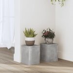 Petrashop Stojany na rostliny betonově šedé 15 x 15 x 20 cm Šedá 852891 2 ks – Zboží Dáma
