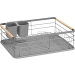 Textilomanie Kovový odkapávač na nádobí AVERO šedý – Zboží Mobilmania