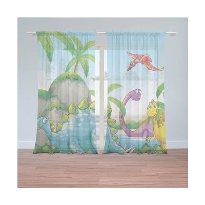 Sablio Záclony Dinosauři 3: 2ks 150x250cm – Hledejceny.cz
