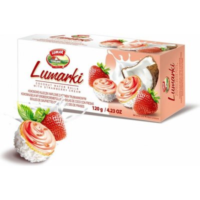 Lumar Lumarki vaflové bonbóny s kokosovým a jahodovým krémem 120 g – Hledejceny.cz