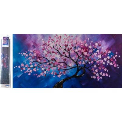 Norimpex Diamantové malování Rozkvetlý strom 80 x 40 cm – Hledejceny.cz