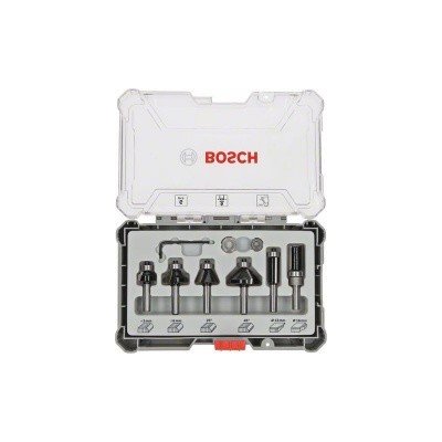 Sada zarovnávacích a ohraňovacích fréz s vřetenem, st. 6mm 6 ks Bosch - 2607017468 – Zboží Mobilmania