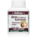 MedPharma Beta karot.25 000 m.j.Pant.+PABA 107 tobolek – Hledejceny.cz