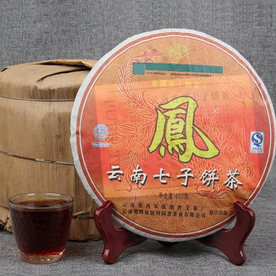 Solia 2006 Yunya Phoenix Yunnan Qizi tmavý puerh koláč 400 g – Zboží Mobilmania