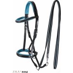F.R.A. Uzdečka bezudidlová Dietsji černá /sky blue – Zboží Dáma