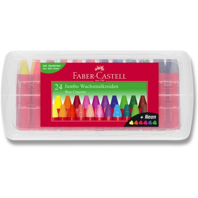 Faber-Castell Voskovky trojhranné Jumbo 24 ks 120034 – Sleviste.cz