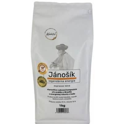 KÁVOHOLIK Káva Jánošík Espresso A/R 90/10 zrnková 250 g – Hledejceny.cz
