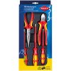 Kleště kulaté KNIPEX Sada nářadí vde se 3 šroubováky wera, izolované 1000 v, 5-dílná, knipex 002013