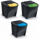 Prosperplast IKWB25S3 3 x 25 L Sada 3 Černá – Sleviste.cz