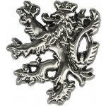 Odznak Český lev - stříbrný-šedý – Zboží Dáma