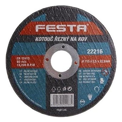 Festa Kotouč řezný 230 x 1,6 x 22,2 mm 122255 – Zboží Mobilmania